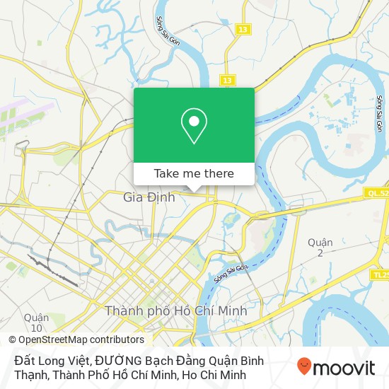 Đất Long Việt, ĐƯỜNG Bạch Đằng Quận Bình Thạnh, Thành Phố Hồ Chí Minh map