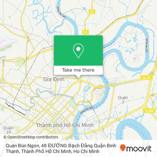 Quán Bún Ngon, 48 ĐƯỜNG Bạch Đằng Quận Bình Thạnh, Thành Phố Hồ Chí Minh map