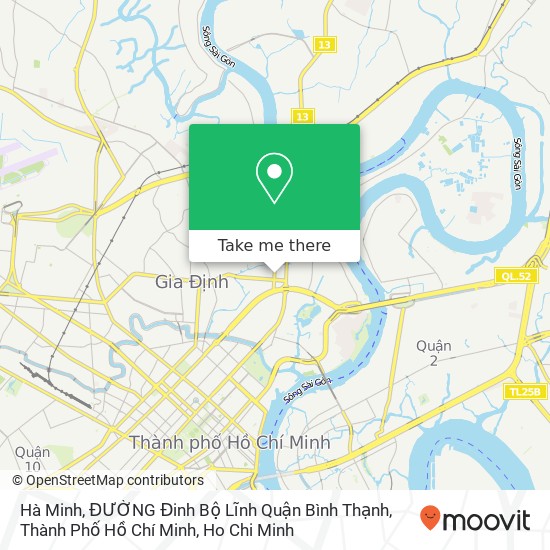 Hà Minh, ĐƯỜNG Đinh Bộ Lĩnh Quận Bình Thạnh, Thành Phố Hồ Chí Minh map