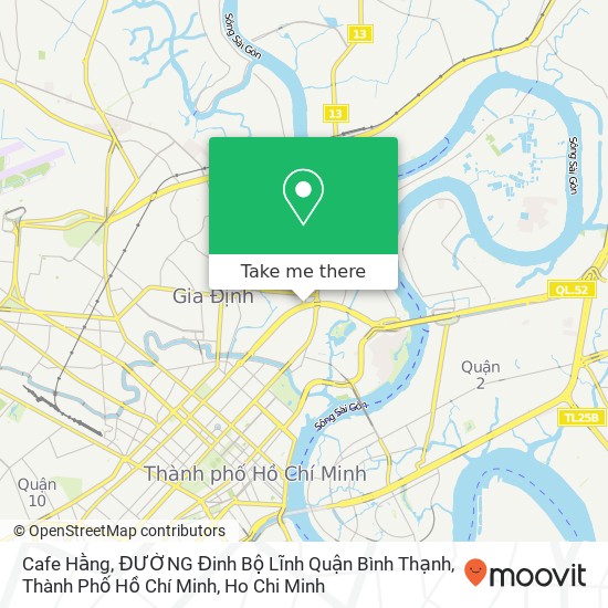 Cafe Hằng, ĐƯỜNG Đinh Bộ Lĩnh Quận Bình Thạnh, Thành Phố Hồ Chí Minh map