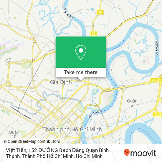 Việt Tiến, 152 ĐƯỜNG Bạch Đằng Quận Bình Thạnh, Thành Phố Hồ Chí Minh map