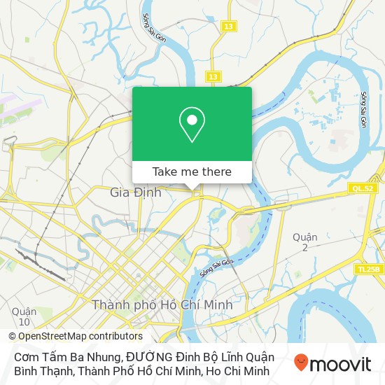 Cơm Tấm Ba Nhung, ĐƯỜNG Đinh Bộ Lĩnh Quận Bình Thạnh, Thành Phố Hồ Chí Minh map