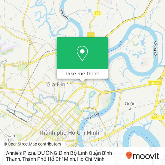 Annie's Pizza, ĐƯỜNG Đinh Bộ Lĩnh Quận Bình Thạnh, Thành Phố Hồ Chí Minh map