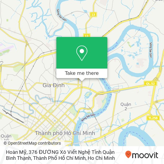 Hoàn Mỹ, 376 ĐƯỜNG Xô Viết Nghệ Tĩnh Quận Bình Thạnh, Thành Phố Hồ Chí Minh map