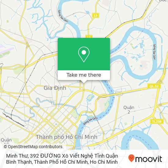 Minh Thư, 392 ĐƯỜNG Xô Viết Nghệ Tĩnh Quận Bình Thạnh, Thành Phố Hồ Chí Minh map