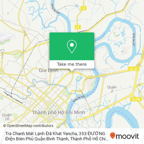 Trà Chanh Mát Lạnh Đã Khát Yancha, 353 ĐƯỜNG Điện Biên Phủ Quận Bình Thạnh, Thành Phố Hồ Chí Minh map