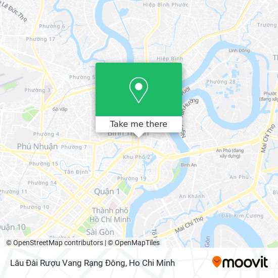 Lâu Đài Rượu Vang Rạng Đông map