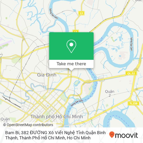 Bam Bi, 382 ĐƯỜNG Xô Viết Nghệ Tĩnh Quận Bình Thạnh, Thành Phố Hồ Chí Minh map