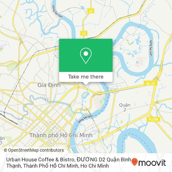 Urban House Coffee & Bistro, ĐƯỜNG D2 Quận Bình Thạnh, Thành Phố Hồ Chí Minh map