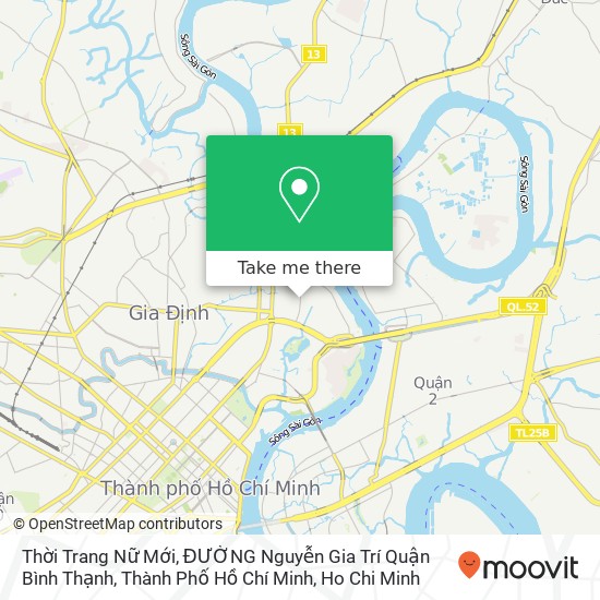 Thời Trang Nữ Mới, ĐƯỜNG Nguyễn Gia Trí Quận Bình Thạnh, Thành Phố Hồ Chí Minh map