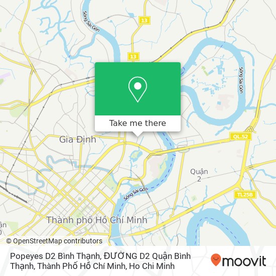 Popeyes D2 Bình Thạnh, ĐƯỜNG D2 Quận Bình Thạnh, Thành Phố Hồ Chí Minh map