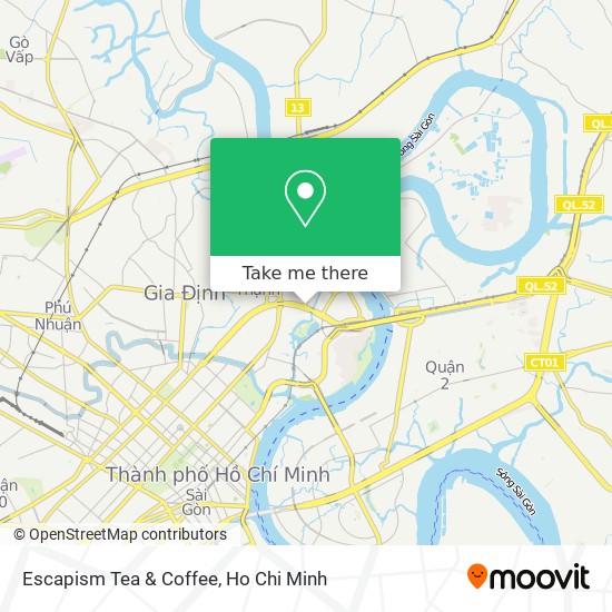 Escapism Tea & Coffee map