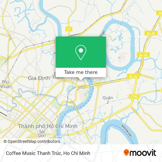 Coffee Music Thanh Trúc map