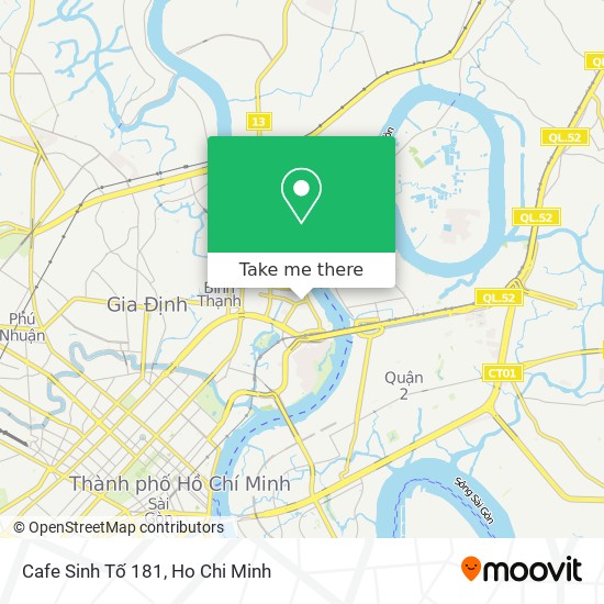 Cafe Sinh Tố 181 map