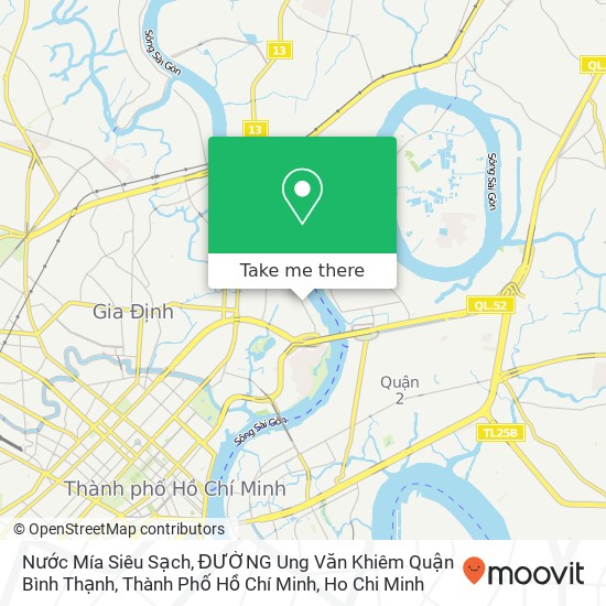 Nước Mía Siêu Sạch, ĐƯỜNG Ung Văn Khiêm Quận Bình Thạnh, Thành Phố Hồ Chí Minh map