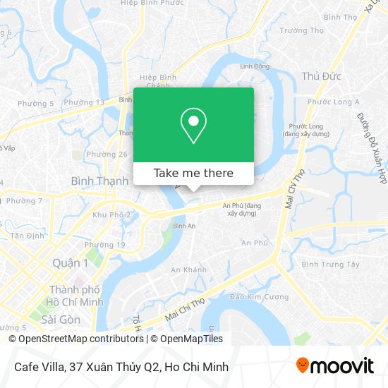 Cafe Villa, 37 Xuân Thủy Q2 map