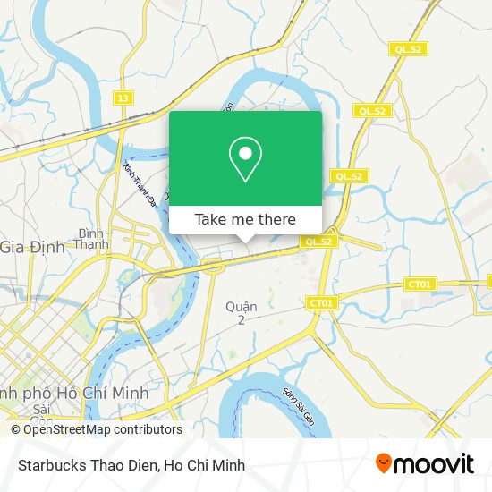 Starbucks Thao Dien map