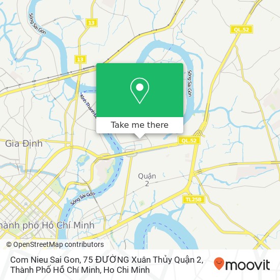 Com Nieu Sai Gon, 75 ĐƯỜNG Xuân Thủy Quận 2, Thành Phố Hồ Chí Minh map