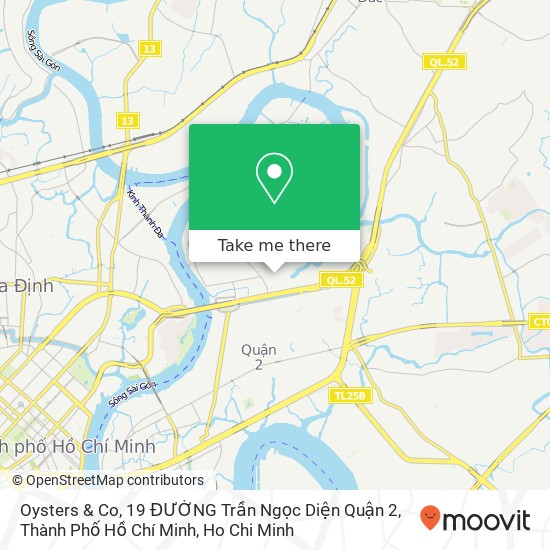 Oysters & Co, 19 ĐƯỜNG Trần Ngọc Diện Quận 2, Thành Phố Hồ Chí Minh map