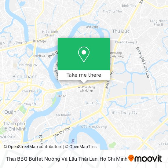Thai BBQ Buffet Nướng Và Lẩu Thái Lan map