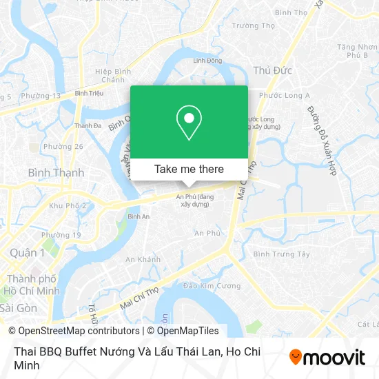 Thai BBQ Buffet Nướng Và Lẩu Thái Lan map