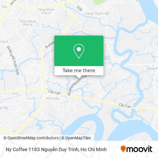 Ny Coffee 1183 Nguyễn Duy Trinh map