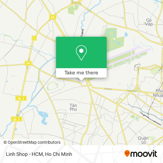 Linh Shop - HCM map