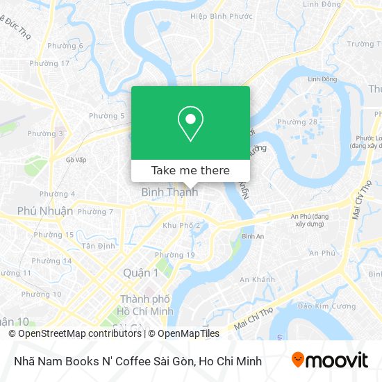 Nhã Nam Books N' Coffee Sài Gòn map