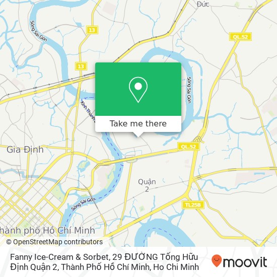 Fanny Ice-Cream & Sorbet, 29 ĐƯỜNG Tống Hữu Định Quận 2, Thành Phố Hồ Chí Minh map