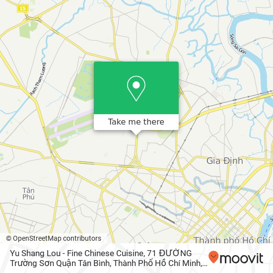 Yu Shang Lou - Fine Chinese Cuisine, 71 ĐƯỜNG Trường Sơn Quận Tân Bình, Thành Phố Hồ Chí Minh map