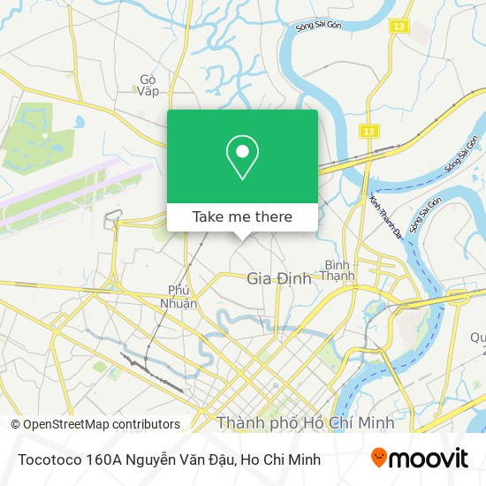 Tocotoco 160A Nguyễn Văn Đậu map