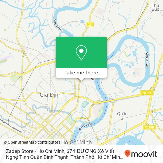Zadep Store - Hồ Chí Minh, 674 ĐƯỜNG Xô Viết Nghệ Tĩnh Quận Bình Thạnh, Thành Phố Hồ Chí Minh map