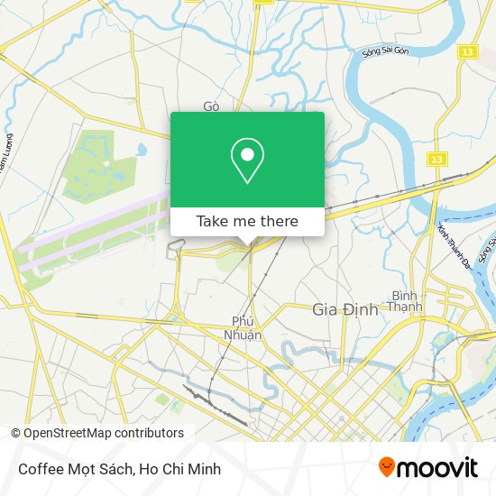 Coffee Mọt Sách map