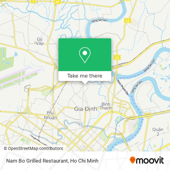 Nam Bo Grilled Restaurant map