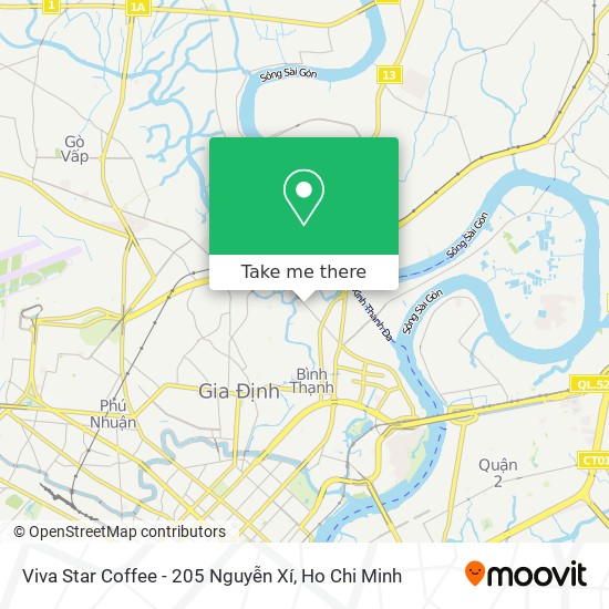 Viva Star Coffee - 205 Nguyễn Xí map