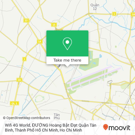 Wifi 4G World, ĐƯỜNG Hoàng Bật Đạt Quận Tân Bình, Thành Phố Hồ Chí Minh map