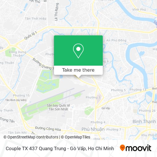 Couple TX 437 Quang Trung - Gò Vấp map