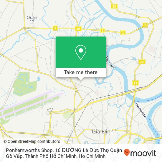 Ponhemworths Shop, 16 ĐƯỜNG Lê Đức Thọ Quận Gò Vấp, Thành Phố Hồ Chí Minh map