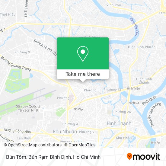 Bún Tôm, Bún Rạm Bình Định map