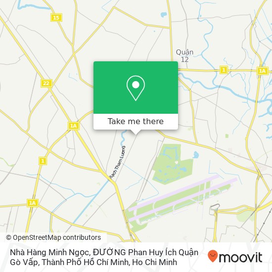 Nhà Hàng Minh Ngọc, ĐƯỜNG Phan Huy Ích Quận Gò Vấp, Thành Phố Hồ Chí Minh map