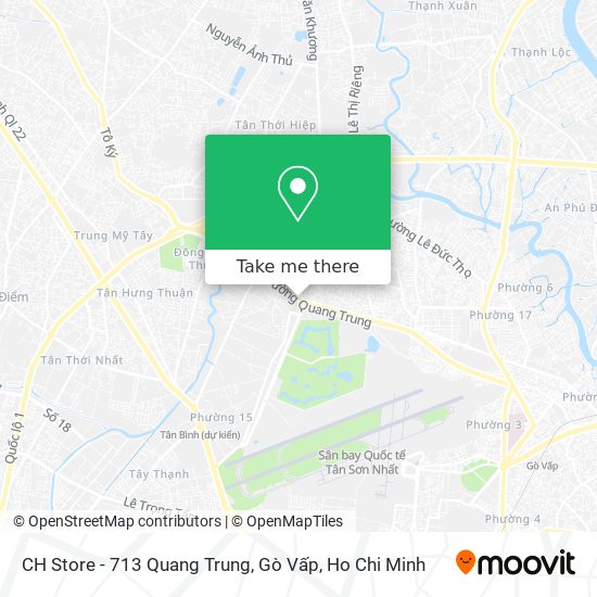 CH Store - 713 Quang Trung, Gò Vấp map