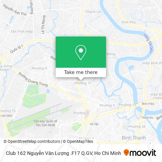 Club 162 Nguyễn Văn Lượng .F17 Q.GV map