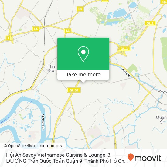 Hội An Savoy Vietnamese Cuisine & Lounge, 3 ĐƯỜNG Trần Quốc Toản Quận 9, Thành Phố Hồ Chí Minh map