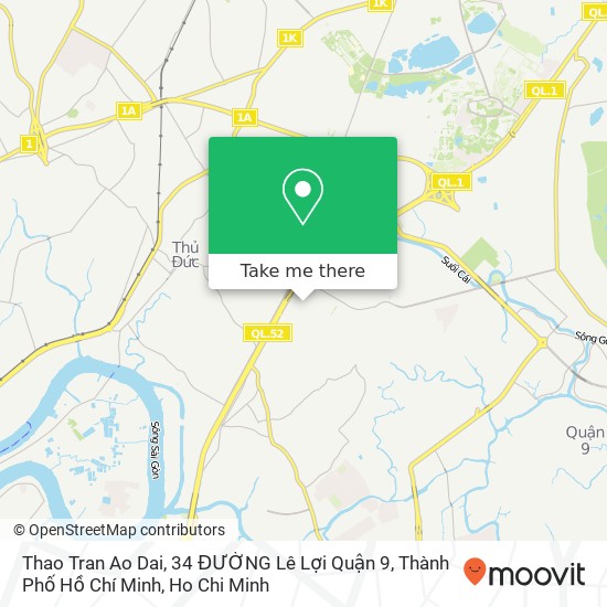 Thao Tran Ao Dai, 34 ĐƯỜNG Lê Lợi Quận 9, Thành Phố Hồ Chí Minh map