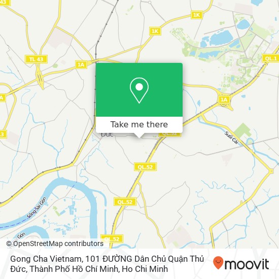 Gong Cha Vietnam, 101 ĐƯỜNG Dân Chủ Quận Thủ Đức, Thành Phố Hồ Chí Minh map