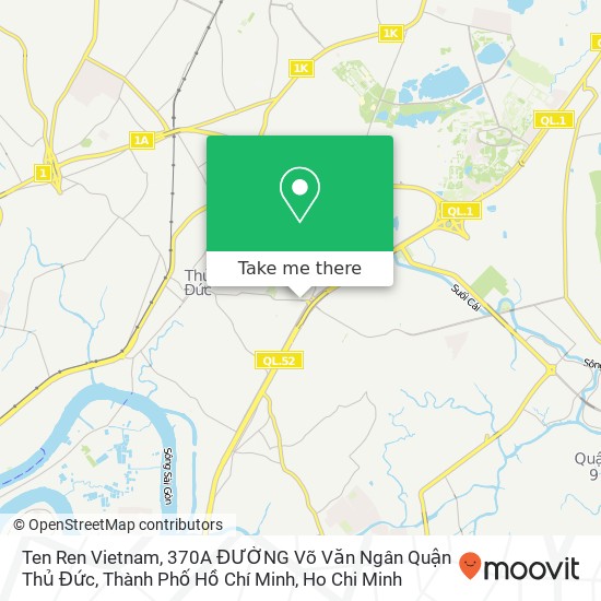 Ten Ren Vietnam, 370A ĐƯỜNG Võ Văn Ngân Quận Thủ Đức, Thành Phố Hồ Chí Minh map