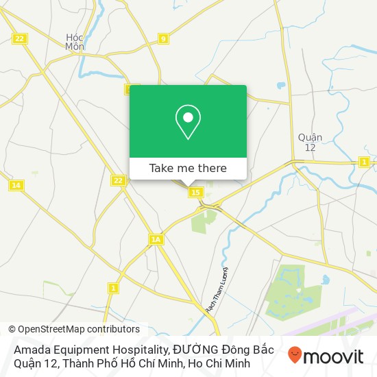 Amada Equipment Hospitality, ĐƯỜNG Đông Bắc Quận 12, Thành Phố Hồ Chí Minh map