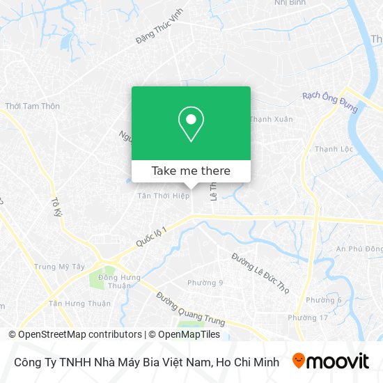 Công Ty TNHH Nhà Máy Bia Việt Nam map