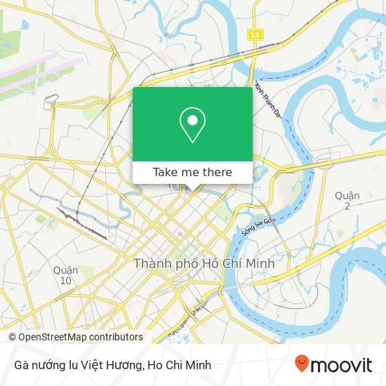 Gà nướng lu Việt Hương map