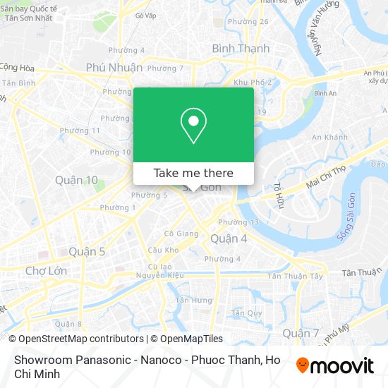 Showroom Panasonic - Nanoco - Phuoc Thanh map